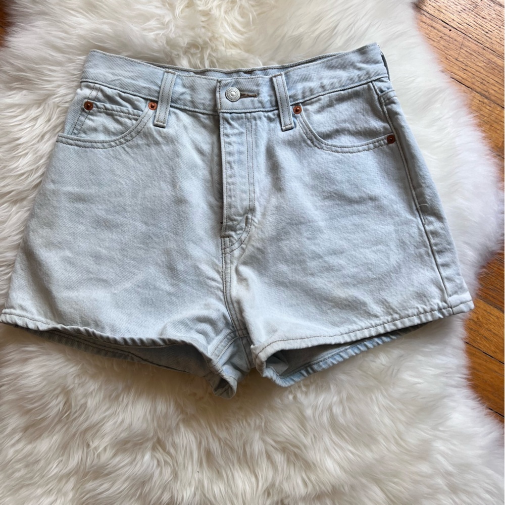 Levi's Light Blue Jean Shorts